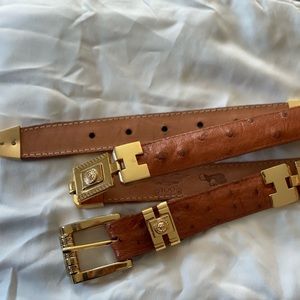 Ostrich Kids Belt Cinto Vaquero Avestruz versage